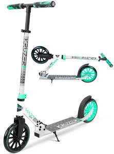 Scooters: MADD GEAR KRUZER 200 SCOOTER GREY TEAL