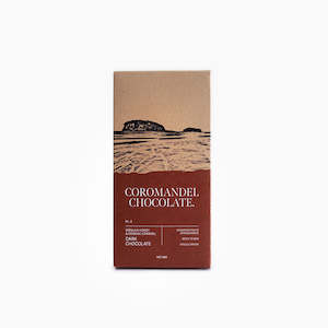 New Zealand Made Bean To Bar Chocolate: Coromandel Chocolate Manuka Honey & Cognac Caramel Dark Chocolate Bar