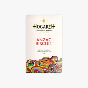 Milk Chocolate: Hogarth Anzac Biscuit Dark Milk Chocolate Bar