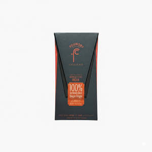 New Zealand Made Bean To Bar Chocolate: Foundry Single Origin India 100% Dark Chocolate Bar