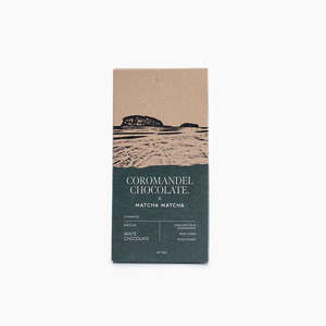 New Zealand Made Bean To Bar Chocolate: Coromandel Chocolate Matcha White Chocolate