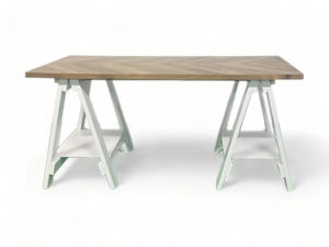 Trestle Desk Two Tone - Mr. Hire Purchase