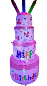 Inflatables: Inflatable Birthday Cake