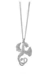 Karen Walker Dragon Pendant & Chain Silver