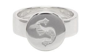 Rings: STOLEN GIRLFRIENDS CLUB | Silver S-Logo Cap Ring - Size N