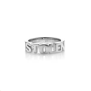 Rings: STOLEN GIRLFRIENDS CLUB | Mini Stolen Block Ring - T