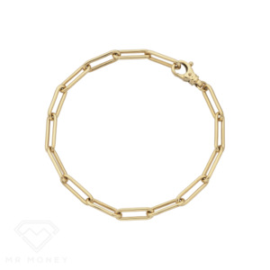 9ct Yellow Gold Small Paperlink 8g Bracelet