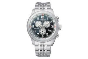 CITIZEN “Forest Steel Chrono” AT2460-89X – Eco-Drive Blue Dial