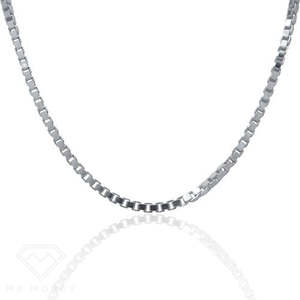 Sterling Silver Box Chain Necklace 18"
