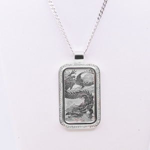 Fathers Day: Custom Dragon Bar Pendant 1oz (large)