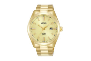 Watches: LORUS MENS DRESS SOLAR WATCH RX338AX9