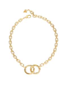 GUESS Forever Links Double Circle Gold Necklace