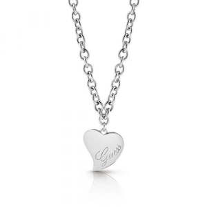 GUESS Women's Silver Plated Necklace UBN28059