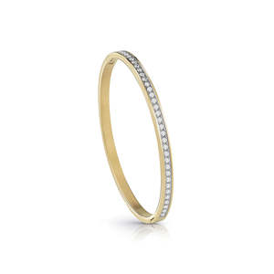 GUESS Gold Plated Crystal Set Bangle – Women’s Jewellery