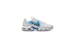 Sneakers: NIKE AIR MAX PLUS SPRAY PAINT SWOOSH WHITE BLUE