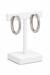 Earrings: Sterling Silver U-Shaped Huggie Earrings