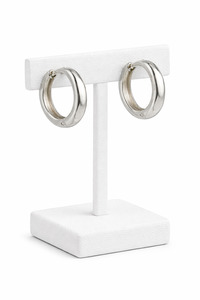 Earrings: Sterling Silver Plain Huggie Earrings