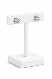 Earrings: Sterling Silver CZ Earring Studs