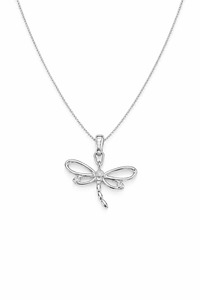 Necklaces: Sterling Silver Dragonfly Necklace