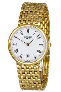 Watches: Olympic Swiss Gold Men’s Pinnacle Watch