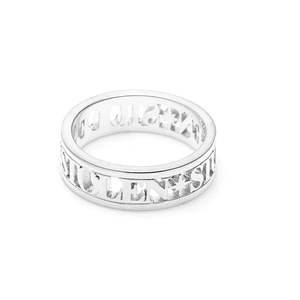 Rings: Stolen Girlfriends Club Cut-Out Logo Band Ring