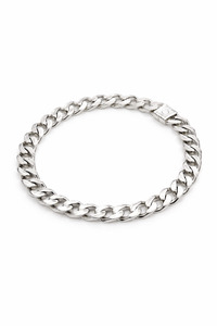 Sterling Silver Cuban Link Bracelet 22cm