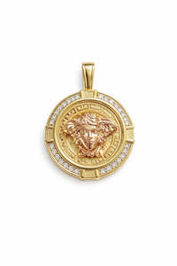 9ct Medusa Pendant Two Tone