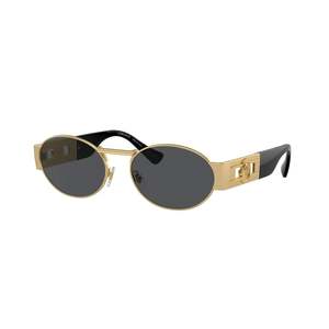 Sunglasses: Versace Gold Oval Medallion Sunglasses