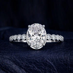 Rings: Oval Diamond Eternity Ring 2.90cts
