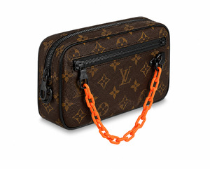 Louis Vuitton Pochette Volga Monogram Chain Clutch