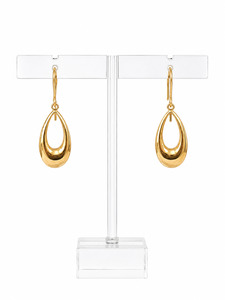 9ct Gold Teardrop Earrings 23mm