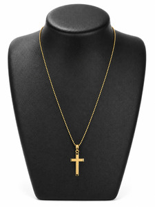 14k Gold Cross Pendant with 42cm Chain