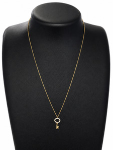 14ct Gold 21st Key Necklace 42cm