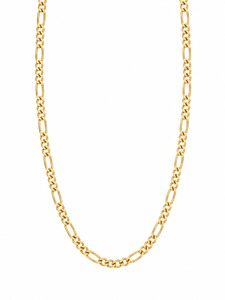 9ct Figaro Link Chain 50cm 4mm