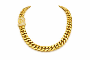 Sterling Silver Monster Cuban Chain With Iced Out Clasp