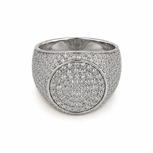 Mr Money silver Iced Out Circle