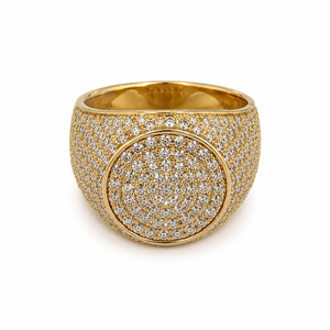 Mr Money 9ct Gold Iced Out Circle