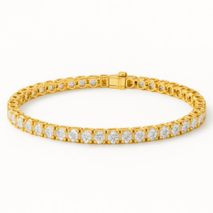 9ct Yellow Gold Tennis Bracelet