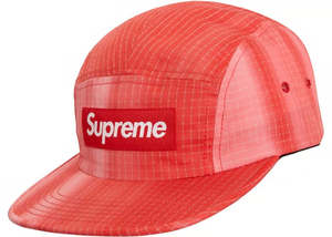 Supreme Tie Dye Ripstop Camp Cap Red SS19 Box Logo Rare