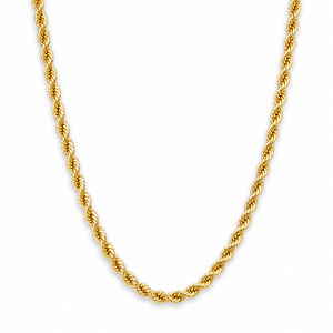 Necklaces: 10k Gold Rope Chain 50cm 7.6g