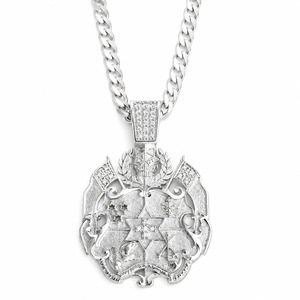 Sterling Silver Tongan Coat Of Arms Pendant