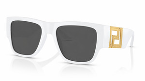 Versace VE4403 White Rectangle Sunglasses