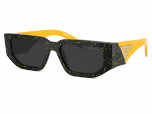 Prada SPR 10Z-F Sunglasses – Black Yellow Marble