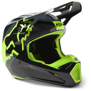Dirt Youth Gear Helmets: FOX YOUTH V1 XPOZR HELMET MIPS ECE [BLACK/GREY] YS