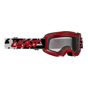 Dirt Youth Gear Goggles: Leatt 2.5 Vizion Goggles (Small) - Red / Clear 90%