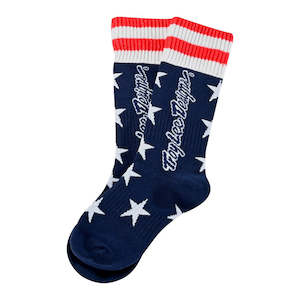 Dirt Youth Gear Socks Underwear: YOUTH GP MX THICK SOCK LIBERTY NAVY