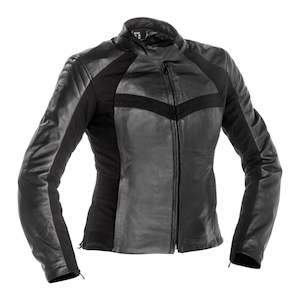 Road Womens Jackets: Richa Ladies Catwalk Leather Jacket - Black