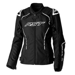 RST S1 CE LADIES TEXTILE JACKET [BLACK/WHITE]