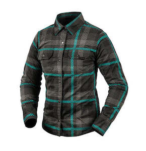 RJAYS REGIMENT 2 Reinforced LADIES Shirt Black/Teal - Urban/Cruiser