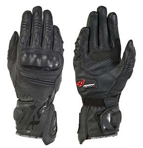 Road Womens Gloves: Ixon RS TEMPO AIR LADY Glove Black - Sport Leather